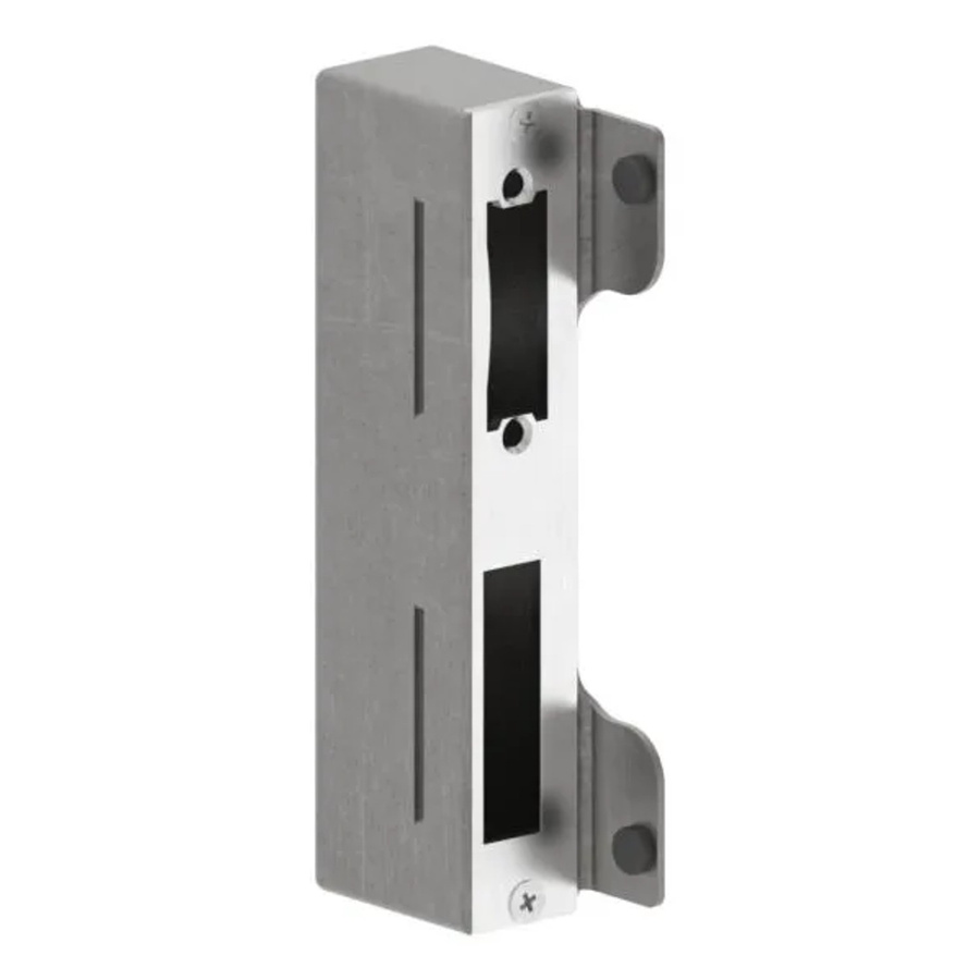 FeNau Gegenkasten aus Edelstahl V2A zum Anschweißen für Schlosskasten und Schließblech, Silber, Durchmesser: 30 mm - Bild 2