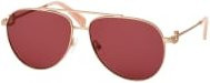 Longchamp LO 178S Sonnenbrille Aviator, Metall, Gold, Red, Pink, Damen - Bild 1