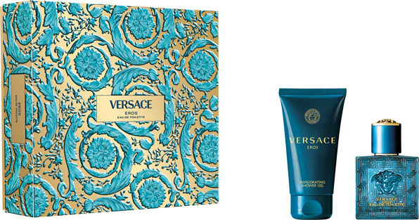 Versace Eros Set, Eau de Toilette und Duschgel, Herren, holzig - Bild 1