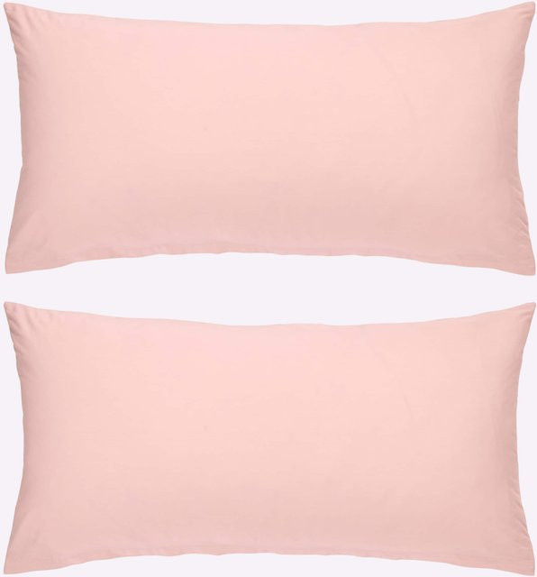 Heine Home Bettwäsche aus 100% Baumwolle Perkal in Puder Pink mit Reißverschluss - Bild 1