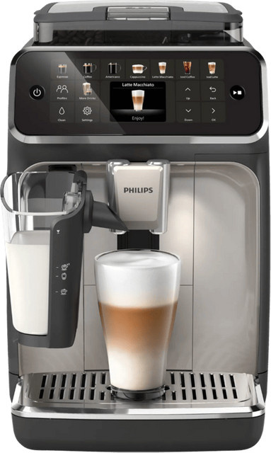 Philips LatteGo 5500 EP5547/90 Automatische Kaffeemaschine mit Touchdisplay in Schwarz-Grau - Bild 1
