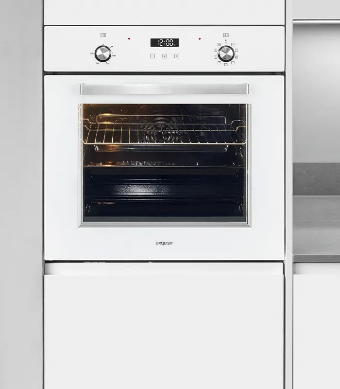 Exquisit Einbaubackofen EBE76-9-H-020 in Weiß mit 76 l Volumen - Bild 5
