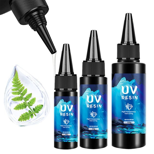 YAKAMOZ UV-Harz-Kleber für die Schmuckherstellung, transparent, 30–100 g - Bild 1