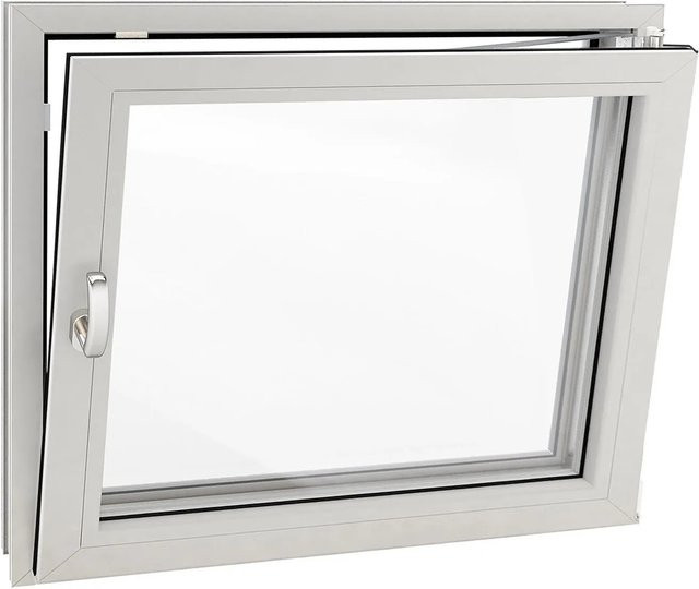 Roro Fenster Eco Kunststoff-Profil in Weiß, DIN Rechts, Kipp- und Drehfunktion, B: 100 cm, H: 60 cm - Bild 1