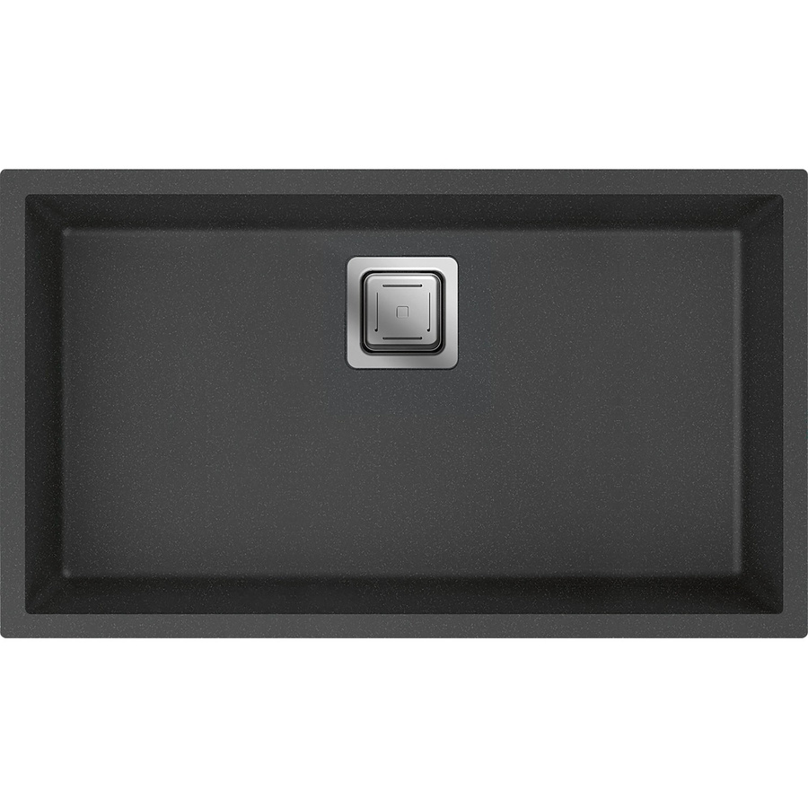 Miló Einbauspüle Qubo aus Granitverbundstoff in Graphite, Breite: 76 cm - Bild 2