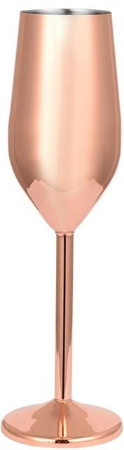 Stalgast Sektgläser Champagne Flute aus Edelstahl in Gold und Orange, 2er Pack, Durchmesser: 6,1 cm - Bild 1