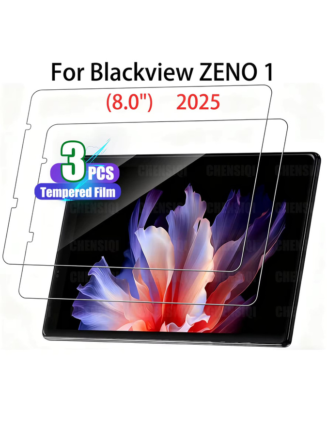 Blackview ZENO 1 Displayschutzfolie aus gehärtetem Glas, 8,0 Zoll, transparent, 9H Härtegrad, kratzfest und anti-fingerabdruck - Bild 7