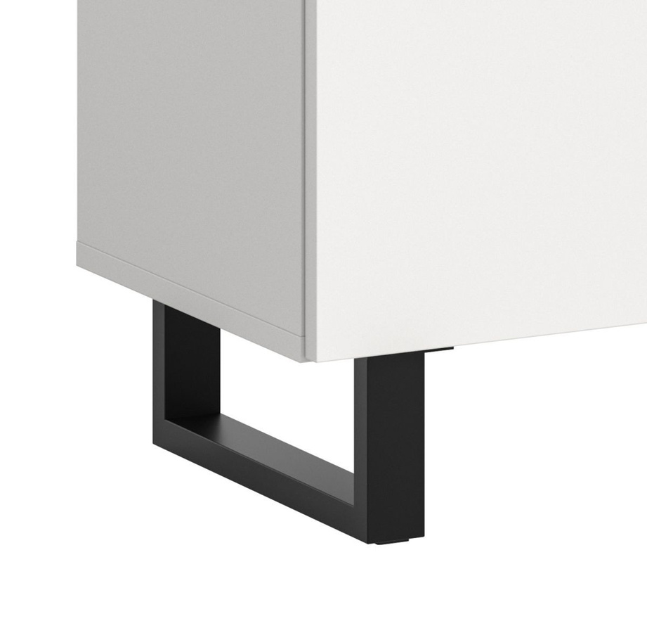 Kommode Gelia von Inn.Furn in Weiß und Schwarz mit Soft-Close-Schubladen, B/H: 80 x 99 cm - Bild 4