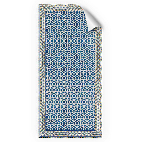 mySPOTTI Duschrückwand-Panel in Mosaikfliesenoptik, blau/weiß, H x B: 210 x 100 cm - Bild 2