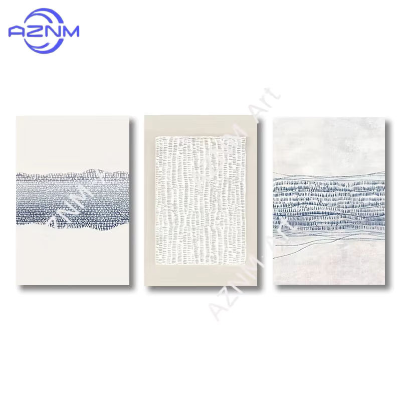 Abstrakte Illustrationsposter von Potdemiel als minimalistische Leinwanddrucke in Weiß zur Wandmontage - Bild 2