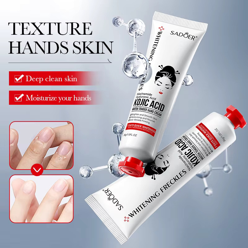 SADOER Handcreme mit Kojic Acid, Niacinamid, Hyaluronsäure, 30g - Bild 2