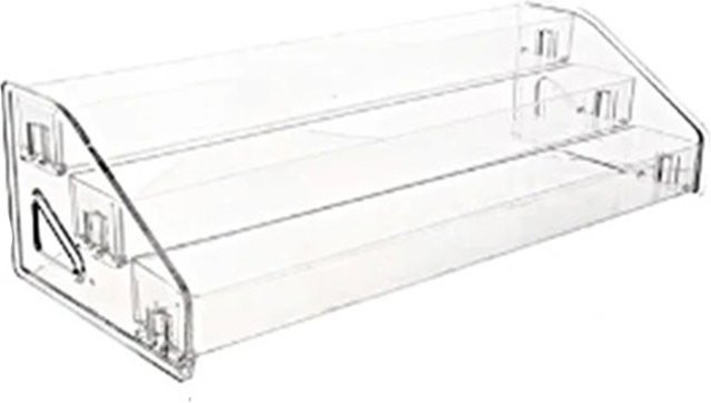 LEENKEA Acryl-Leiter-Display-Regal, transparentes mehrschichtiges Kosmetik-Organizer-Regal - Bild 1