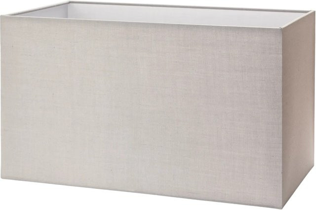 Orion Lightstyle Lampenschirm aus Stoff, rechteckig, Grau, B: 40 cm, T: 22 cm, H: 23 cm - Bild 1