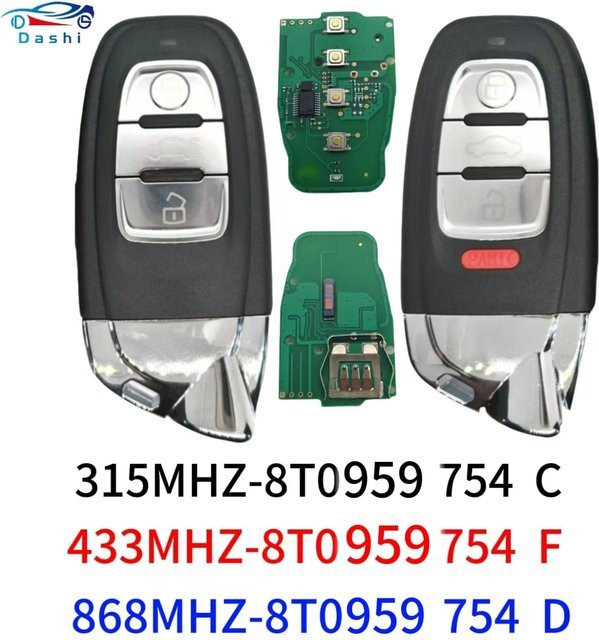 Da Shi Auto Smart Remote Key für Lamborghini und Audi Q5 A4L A5 A6 A7 A8 RS4 RS5 S4 S5 in Schwarz - Bild 1