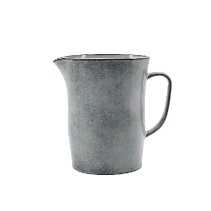 House Doctor Rustikale Keramikkaraffe grau-blau 1,2 l - Bild 1