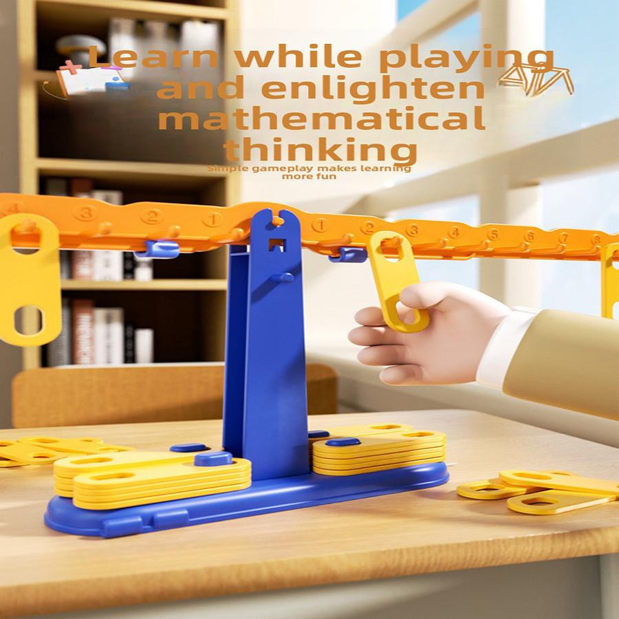 Linyi toy Montessori Waage Spielset licht grau - Bild 3