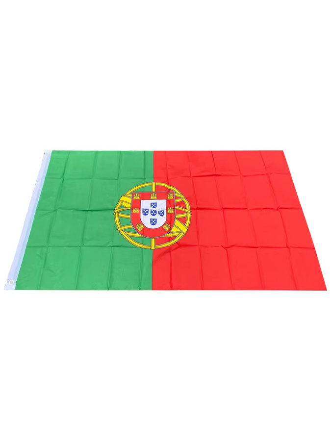 Aerlxemrbrae Portugalflagge als hängendes Banner aus Polyester in Blau, Weiß und Grün, B: 90 cm, H: 150 cm - Bild 2