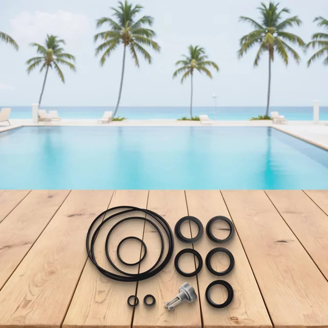 Intex Reparatur-Set für Air Release Ventil mit O-Ring Dichtungen in Schwarz - Bild 1