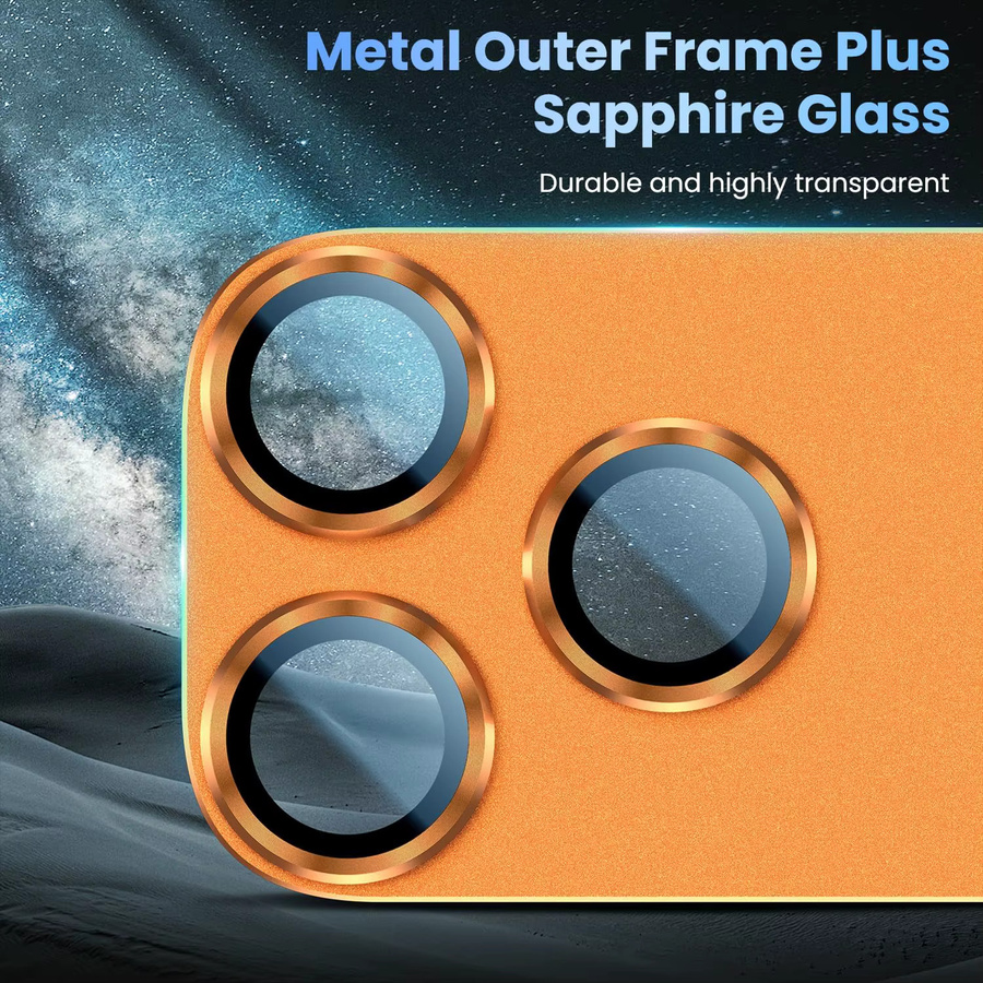 DYM Metall-Hartglas Rückkamera-Schutzfolie für iPhone 17 Pro Max in Blau - Bild 6