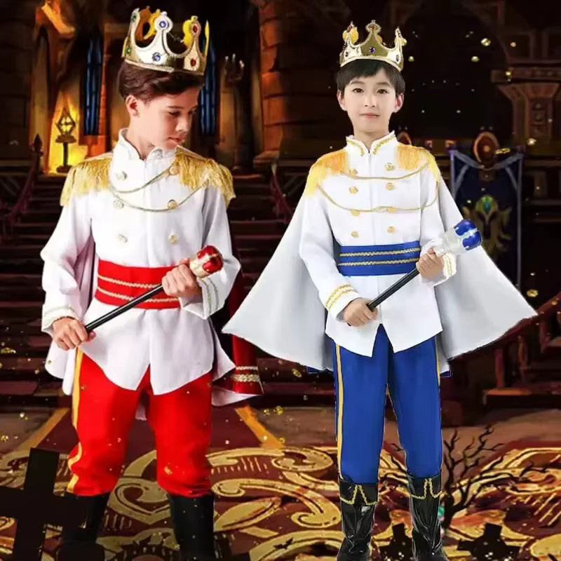 HHYRCOS König Prinz Cosplay Kostüm, Fantasy, Plüsch / Textil, Bunt / Mehrfarbig - Bild 2