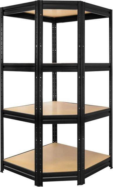 PROREGAL Eckregal DINO Schwerlastregal aus Metall in Schwarz, B/T/H: 180 x 90 x 60 cm - Bild 1