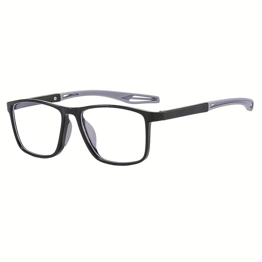 DIXSG Lesebrille, Vollrand, rechteckig, Kunststoff, schwarz - Bild 2
