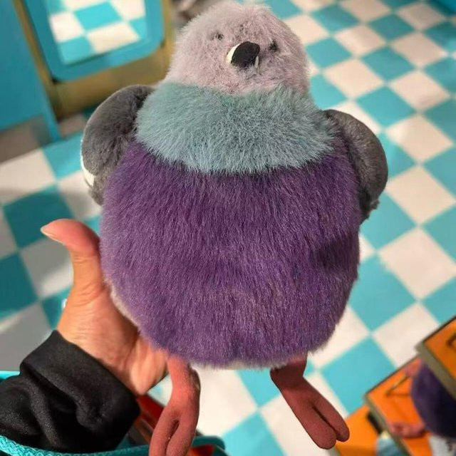 Kawaii Tauben Plüschtiere, violett, ab 0 Jahren - Bild 1