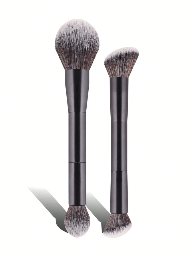 LUXEBLEND Dual-Ended Make-up-Pinsel-Set, Puder- und Rougepinsel - Bild 4