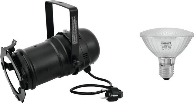 EUROLITE Set PAR-30 LED Spot Schwarz mit 2x SMD 11W E-27 230V 6500K und Schalter - Bild 1