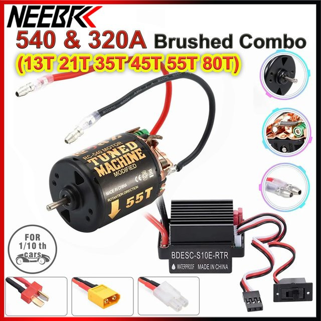 NeebRC RC Auto Combo, Wasserdichter Bürstenmotor, 320A Drehzahlregler, 60A ESC - Bild 1