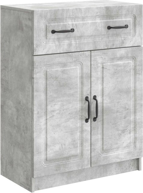 vidaXL Sideboard modern Betongrau B/T/H: 66 x 34,5 x 87 cm - Bild 1