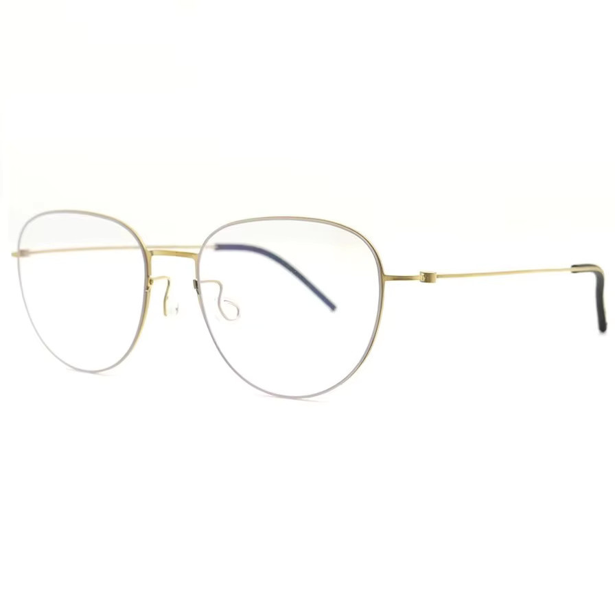 SO SMOOTH WIND Korrektionsbrille, randlos, oval, Titan, Gold, Unisex - Bild 4