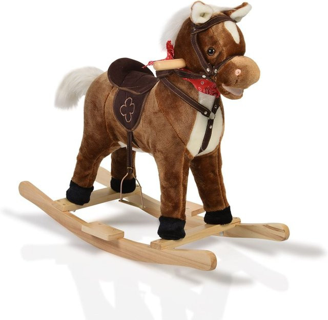Moni Schaukelpferd Plüsch brown - Bild 1