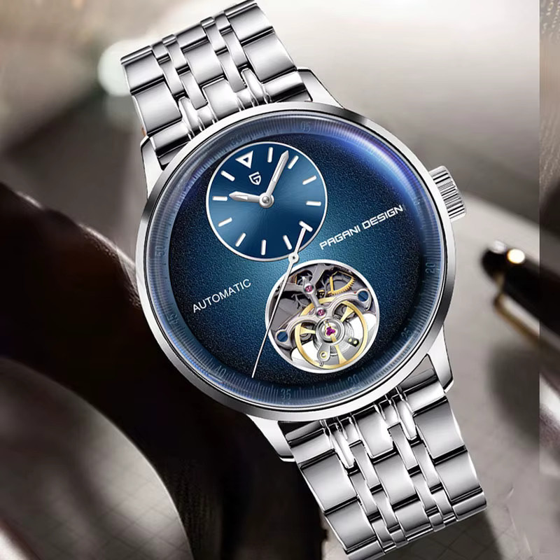 PAGANI DESIGN Armbanduhr Tourbillon, Automatik, Edelstahl, 42 mm, Herren - Bild 3
