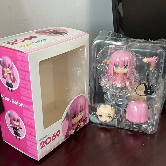Bandai Bocchi The Rock! Hitori Goto Anime-Mädchenfigur aus pinkem PVC - Bild 1