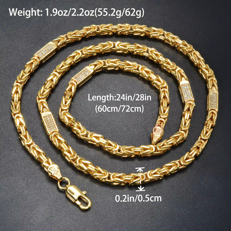 sny Halskette, Messing, Gold, Zirkonia, Herren - Bild 2