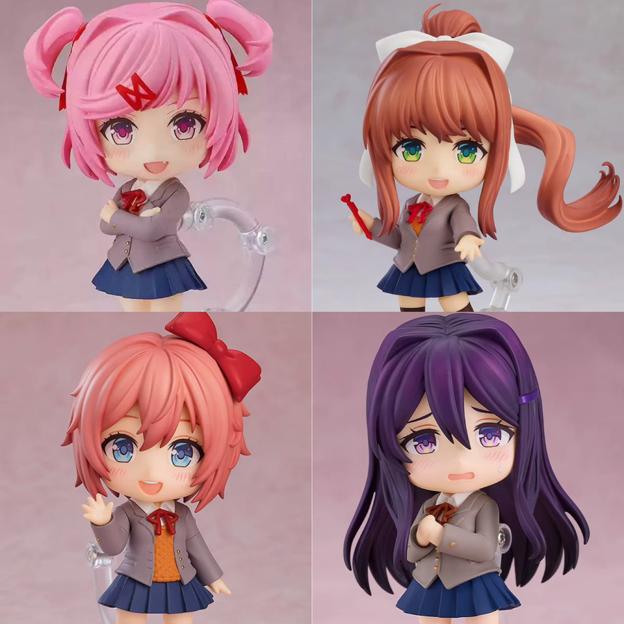 Bandai Doki Doki Literature Club Q-Version Monika Yuri Sayori Natsuki, Spielzeugfigur, Einzelfigur - Bild 1