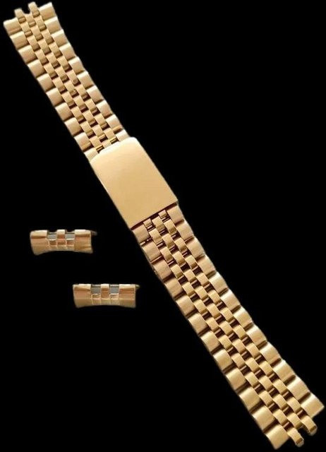 TOMANY Uhrenarmband Edelstahl, Vintage, Gold, Unisex - Bild 1