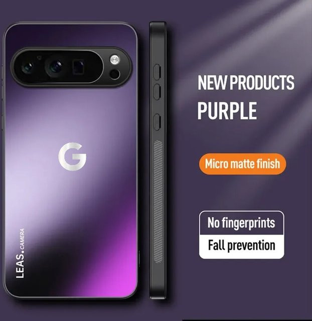 AG Mattierte Anti-Fingerabdruck-Rückplatte Schutzhülle für Google Pixel 11 Pro XL 10A 9A 8 7 6 A/Pro in Schwarz - Bild 1