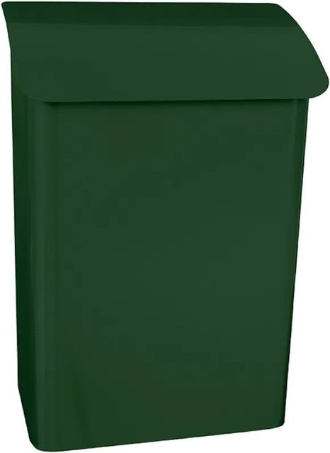 PROREGAL Wandbriefkasten Lugon aus verzinktem Stahl mit Namensschild in Grün, H x B x T: 42,4 x 29,1 x 17 cm, Einwurföffnung 25 x 4 cm - Bild 1