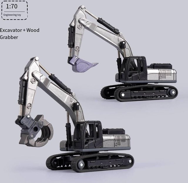 Linyi toy car Baufahrzeug, Bagger Bohrer Bulldozer, 1:70, ab 3 Jahre - Bild 1
