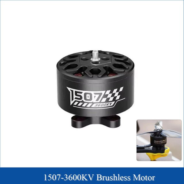 SpeedyBee 1507 Bürstenloser Motor 3600KV in Schwarz für 3-3,6 Zoll FPV Freestyle Racing Quadcopter - Bild 1