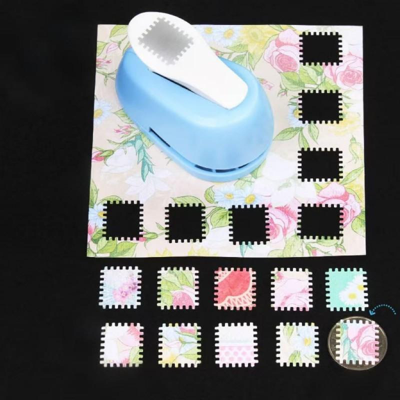 Oudun Rechteckiger Briefmarken Bastelstanzer aus Edelstahl und Kunststoff für Scrapbooking und DIY Kartenherstellung - Bild 4