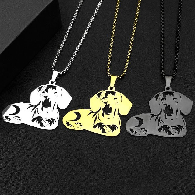 AFAWA Hundekette Edelstahl, silberfarben, Unisex - Bild 1