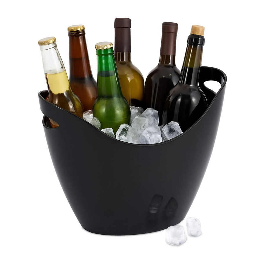 Relaxdays Eiseimer aus Kunststoff in Schwarz, bruchsicher, B/T/H: 25,5 x 34,5 x 25 cm - Bild 2