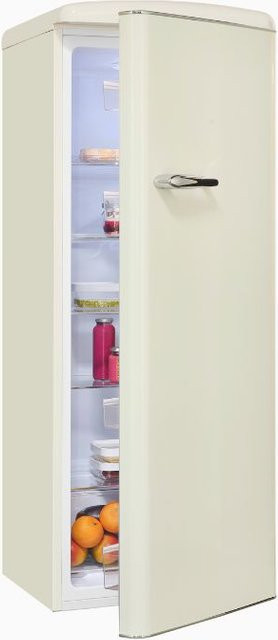 Exquisit Retro Vollraumkühlschrank RKS325-V-H-161E in Magnolienweiß, H x B x T: 161 x 58,5 x 66 cm - Bild 1