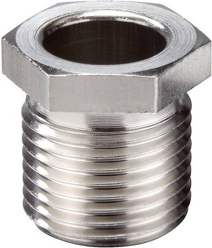 Wiska SBL45 Ni schlagfeste Schraubbuchse aus Metall in Silber, M45 - Bild 1