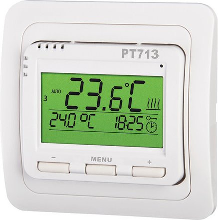 Vitalheizung Raumthermostat HVH für Infrarot- und Bodenheizung, weiß, B/H/T: 8,1 x 4,7 x 8,1 cm - Bild 1