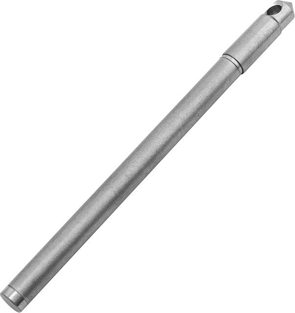 ZLinKJ Tragbarer Mini-Titan-Kugelschreiber in Silber als EDC-Gadget mit Schlüsselanhänger für Outdoor, Camping und Wandern - Bild 1