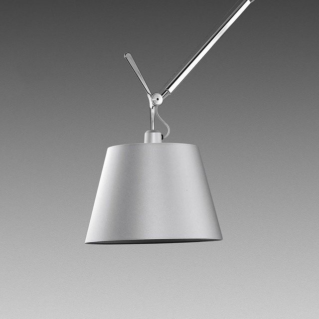 Artemide Tolomeo Sospensione Decentrata Pendelleuchte aus Aluminium in Silber mit Schirm Durchmesser: 32 cm - Bild 1